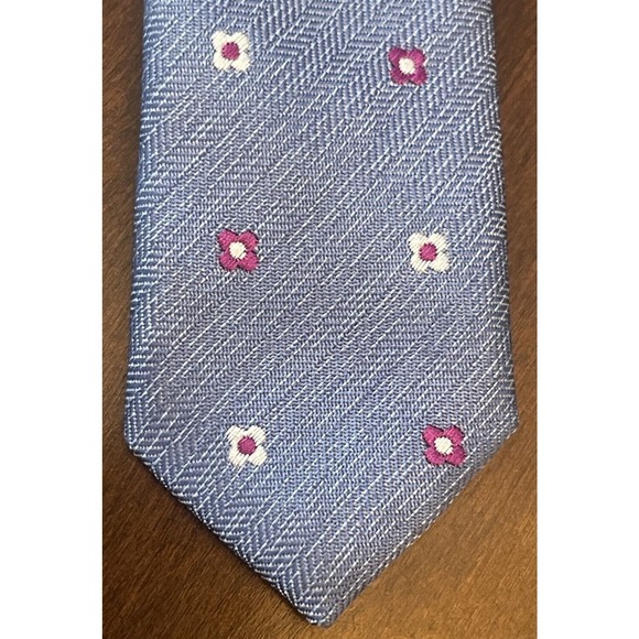 Cedar Woodstate Blue 100% Polyester Men’s Neck Tie Made In China - Picture 6 of 9